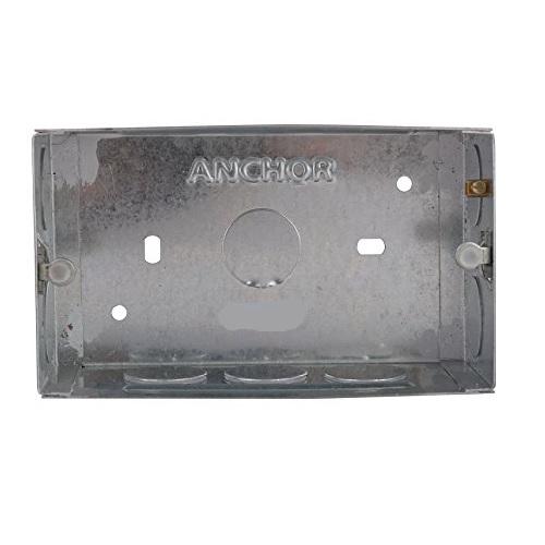 Anchor Roma Rust Coated Concealed Galvanised Metal Box, 18 Gauge, 4 M, 35661