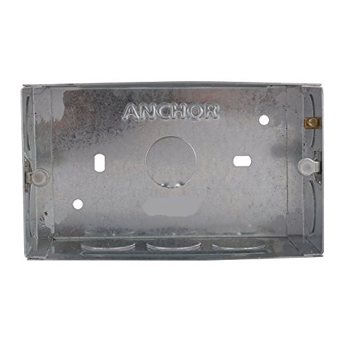 Anchor Roma Rust Coated Concealed Galvanised Metal Box, 18 Gauge, 4 M, 35661