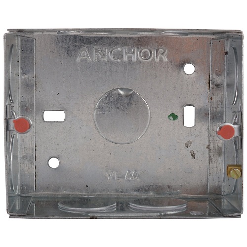 Anchor Roma Rust Coated Concealed Galvanised Metal Box, 18 Gauge, 3 M, 35650