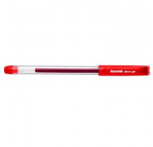 Reynolds Jiffy Gel Pen 0.5mm Red (Pack of 5 pcs)