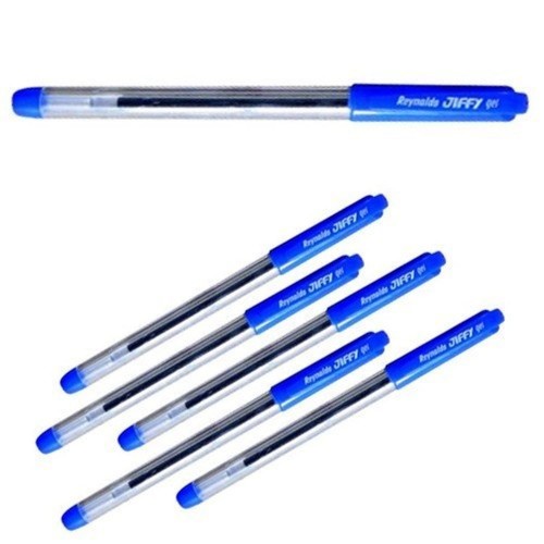 Reynolds Jiffy Gel Pen 0.5 MM Blue Pack of 5