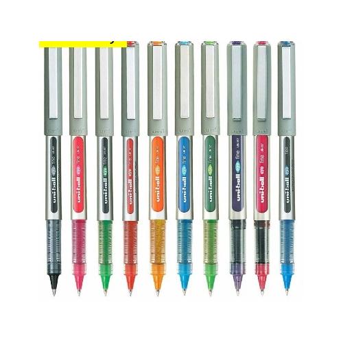 Uni - Ball Eye Roller Pen UB157 Assorted Colours Pack of 10