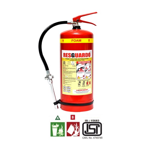 Resguardo Foam Type Fire Extinguisher, 9 Ltr