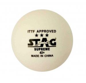 Stag Table Tennis 3 Star Racket and Stag Supreme 3 Star White Table Tennis Ball (1 No Each)