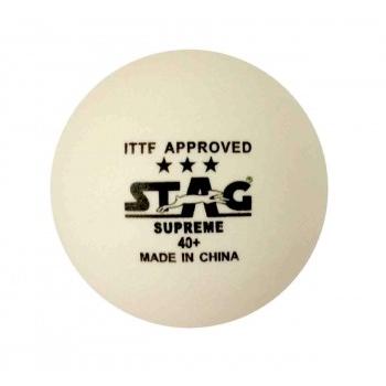 Stag Table Tennis 3 Star Racket and Stag Supreme 3 Star White Table Tennis Ball (1 No Each)
