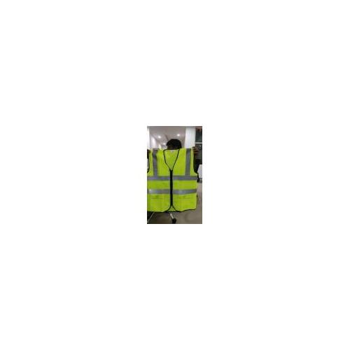 Polyester  Hi-Visibility Jacket  120 GSM With 2 Inch Reflective Strip Color Green XXXL