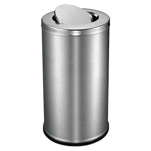 Swing Dustbin Stainless Steel 20 Ltr Capacity Grade SS-304 24 Gauge