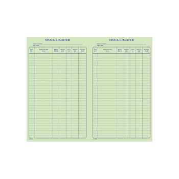 Trison Stock Register O/B No.1 19.5 x 32.5 cm 56 Pages (Q1) 65 GSM