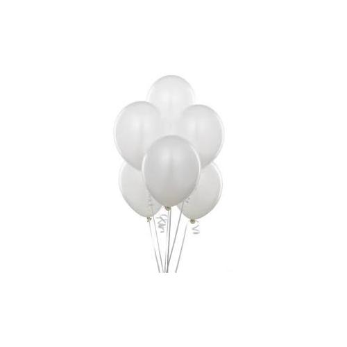 Tiger Balloons Medium Size Pack Of 50 (White)
