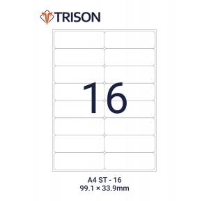 Trison Self-Adhesive Labels ST-16 100 Sheets