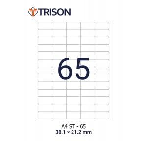 Trison Self-Adhesive Labels ST-65 100 Sheets