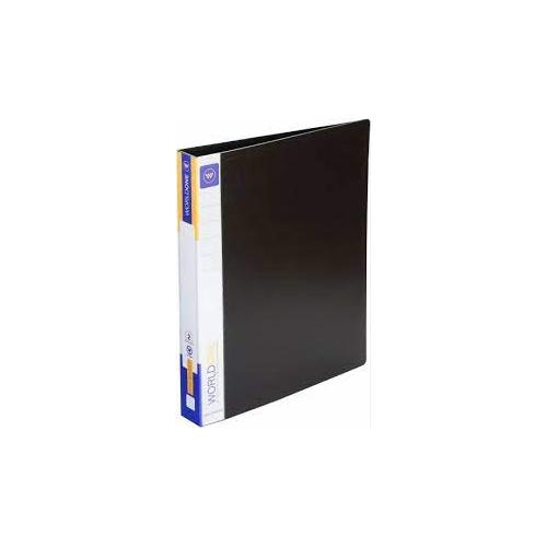 Worldone Ring Binder RB400F 2 D Ring, 25 mm, Black 1Size: F/C