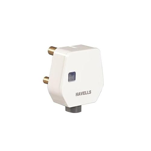 Havells Flat Plugtop AHLGWXW163 With Indicator White 3 Pin 16A