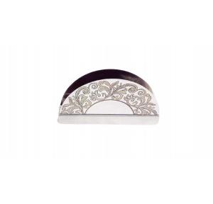 Napkin Holder D Shape Stainless Steel Size: 15 x 2 x 8 CM (6 Inches) Colour: Silver