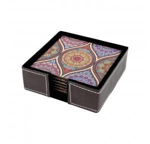 Birch & Co. Mandala Art Tea Coaster Size: 20L x 20W cm (Set of 6 Nos)