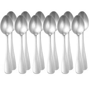 Stainless Steel Table Spoons with Round Edge 18.5 cm 14 Gauge (Pack of 12 Pcs)
