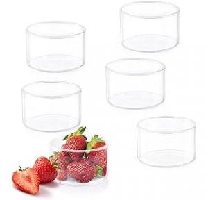 Borosil Transparent Glass Kattori Bowl - 180ml (Set of 6 Pcs)