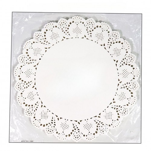 Paper Doilies Round 300 MM (12 Inch) White Pack of 100
