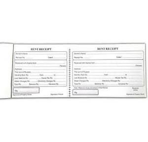 Saraswati Cash and Rent Receipt Book (50 Sheets)