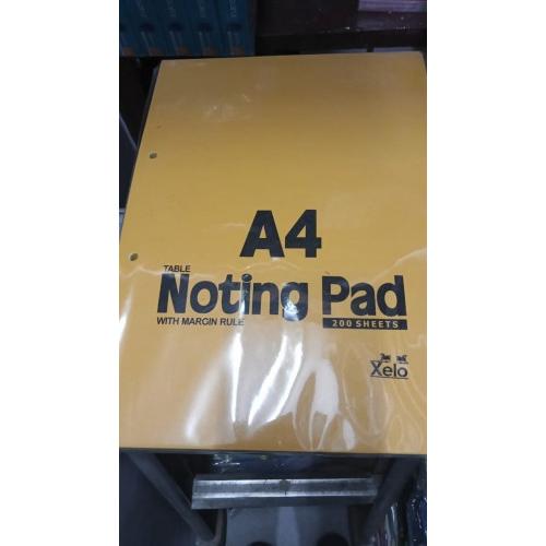 Xelo Note Pad Size A4  75 GSM (Pack of 200 Sheets) Yellow