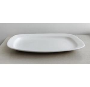 Clay Craft Platter Rectangular Ceramic 32 X 21 cm White