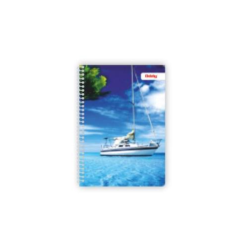 Oddy Metal Spiral Note Book MSP-A5-240-3S Size A5 (14x22.5)cm 1/8 240 Pages 3 Subject