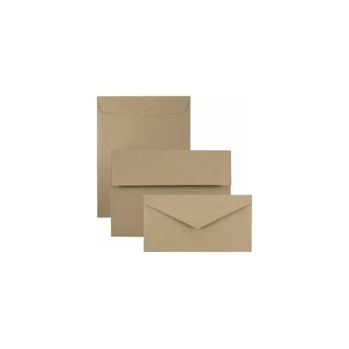 Oddy Eco Friendly Envelope ENB-10x4.5 Size 10x4.5inch 100GSM Biodegradable Brown (Pack of 250pcs)