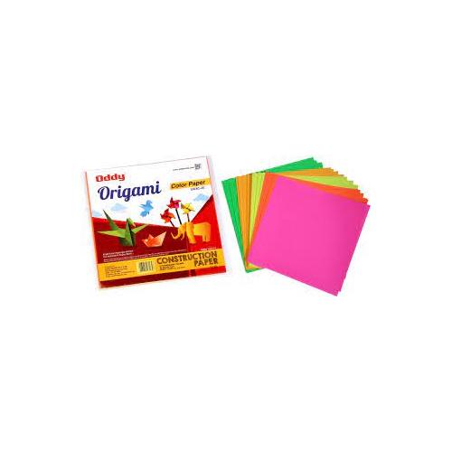 Oddy Craft Paper Sheet CON-10C-20 Double Sided, 15x15cms, 8 Colors (Pack of 20 Sheets)
