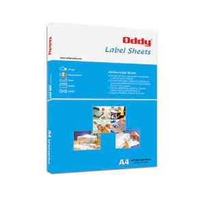 Oddy Paper Label For Laser, Inkjet and Copiers ST-4A4100 Size 139x99.1mm L-7169 (Pack of 100 Sheets)