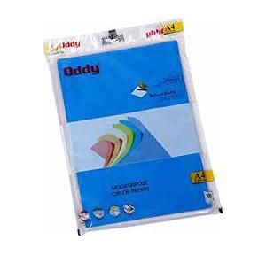 Oddy Uncoated Dyed Color Paper CL75A4500  Size A4 75GSM (Pack of 500 Sheets) Blue Color