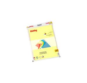 Oddy Color Coated Fluorescent Sheet CCFSA4100 Y Size A4 80GSM (Pack of 100 Sheets) Yellow Color