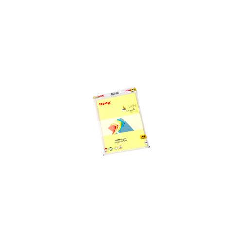 Oddy Color Coated Fluorescent Sheet CCFSA4100 Y Size A4 80GSM (Pack of 100 Sheets) Yellow Color