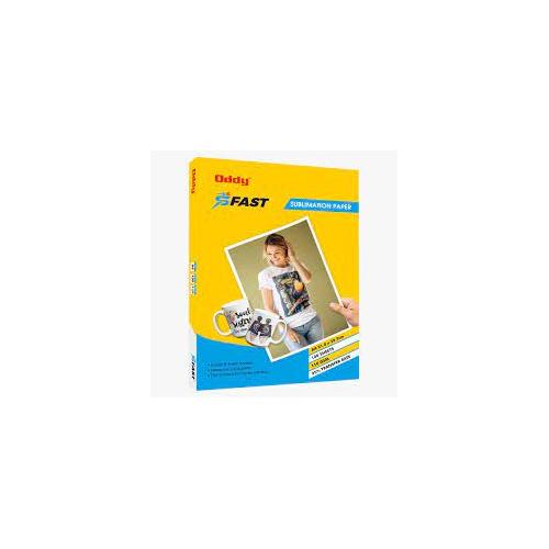 Oddy Sublimation Sheet SF100-A3100 Size A3 (297x420)mm (Pack of 100 Sheets) Pink Back