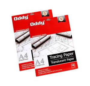 Oddy Tracing Paper TP95A4100 Butter Paper Size 210mm x 297mm 90/100GSM (Pack of 100 Sheets)