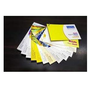 Oddy Brief Card Metallic Sheet DGBC-1218-50W Size 12x18 (Pack of 50 Sheets) Diamond White Col. 230 GSM - Mat. Card Sh.