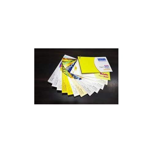 Oddy Brief Card Metallic Sheet DGBC-1218-50W Size 12x18 (Pack of 50 Sheets) Diamond White Col. 230 GSM - Mat. Card Sh.