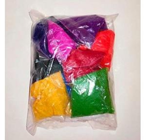 Rangoli Colours Powder 10 Colors 240g (Pack of 10 Pcs)
