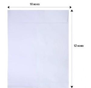 Trison White Envelope Size: 12x10 Inch 100 GSM (Pack Of 250 Pcs)