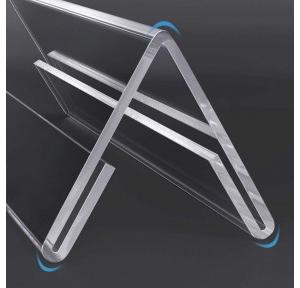 Acrylic Transparent V Shaped Tent Card Size: 10x2 Inch