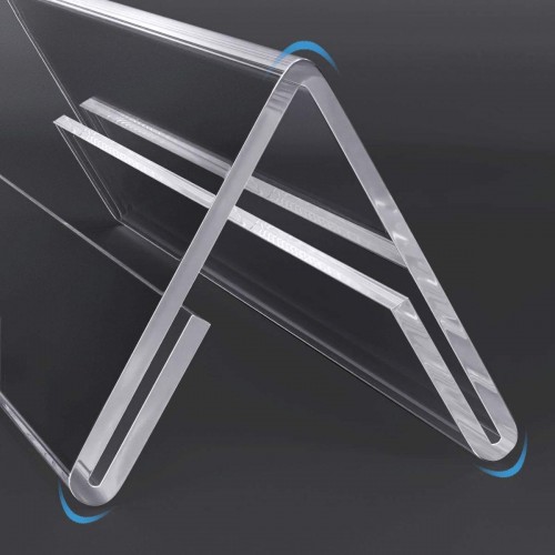 Acrylic Transparent V Shaped Tent Card Size: 10x2 Inch