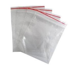 Zip Lock Plastic Bag Self Sealing Storage Pouch Transparent 6x8 CM 23 Micron Pack of 100