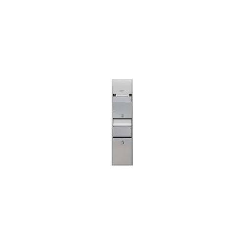 Euronics Washroom Panel KMR-RECESS Recessed S.Steel (3in1 Paper Dispenser High Speed Hand Dryer Waste Receptacle