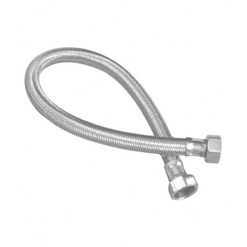 Yash Stainless Steel Connection Pipe 12mm Length 1.5 Ft With Both Side Connector
