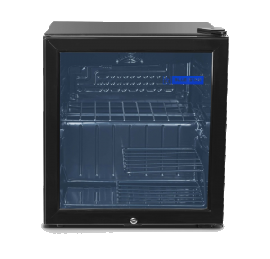 Blue Star Single Door Visi Cooler VC65D 55 Ltrs 3 Shelves Dimension: 54x53x46cm Refrigerant R600A Black