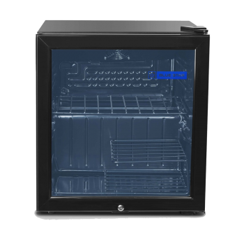 Blue Star Single Door Visi Cooler VC65D 55 Ltr 3 Shelves Dimension 54x53x46 CM Refrigerant R600A Black