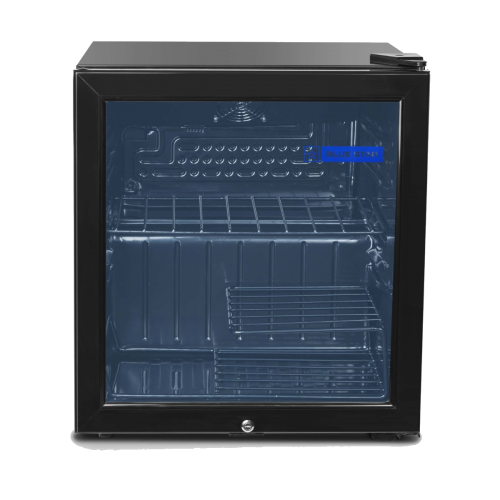 Blue Star Single Door Visi Cooler VC65D 55 Ltrs 3 Shelves Dimension: 54x53x46cm Refrigerant R600A Black