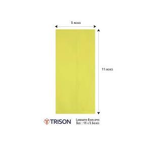 Trison Yellow Laminated Envelopes Size 11x5inch (Pack of 1000pcs)