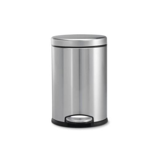 Pedal Dustbin Plain 20 Gauge Stainless Steel 202, Size: 8x13 Inch, 7 Ltr