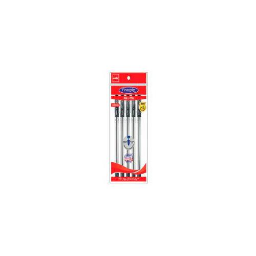 Cello Fine Grip Ball Pen 0.7 mm Black (Pack of 5)