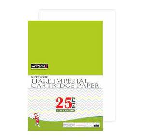 Lotus Cartridge Paper Snow White Half Imperial 37.5x55 (25 Sheets)